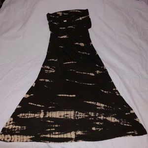 ankle length ti-dye skirt